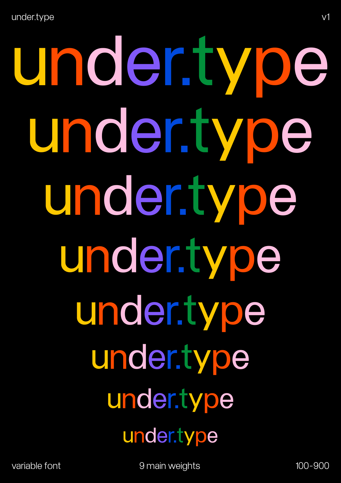 Under font poster 14