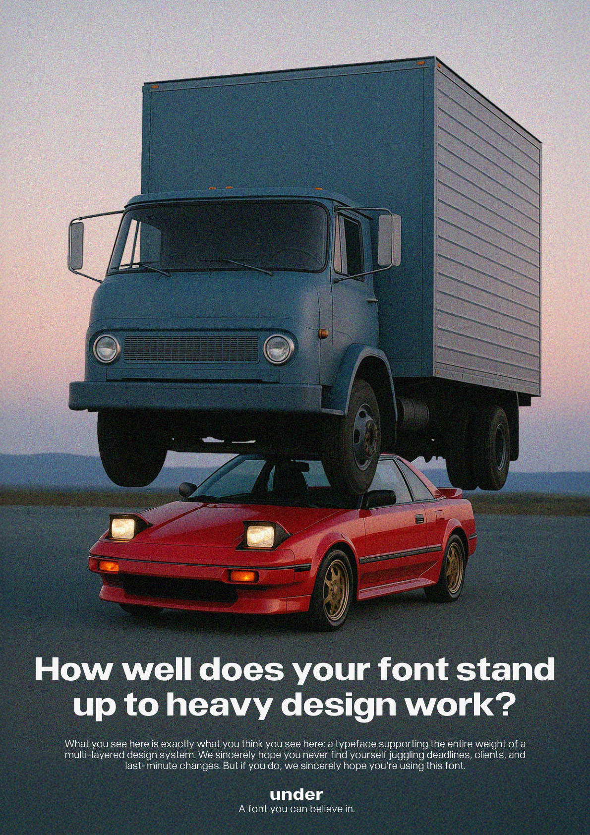 Under font poster 32