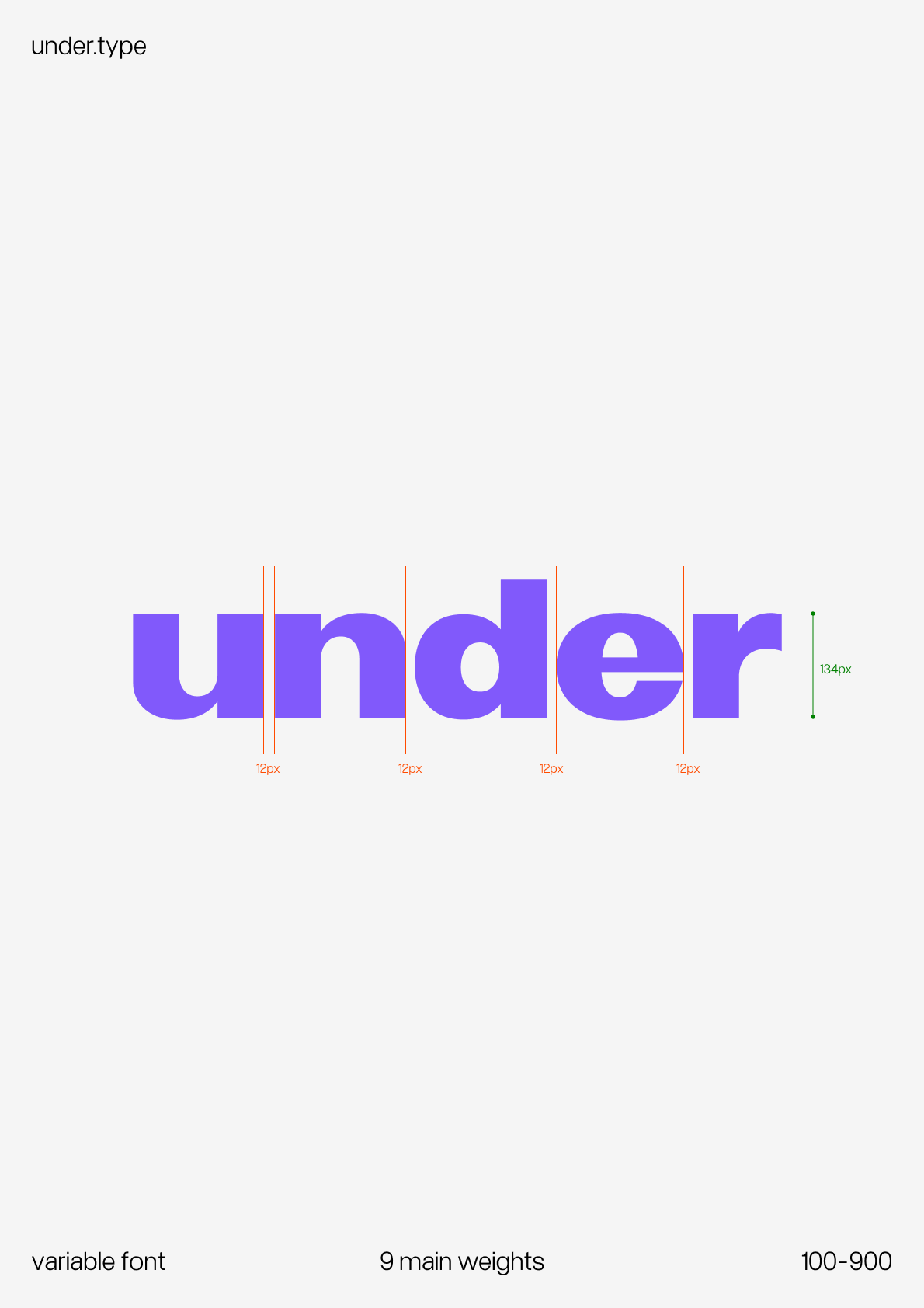 Under font poster 33