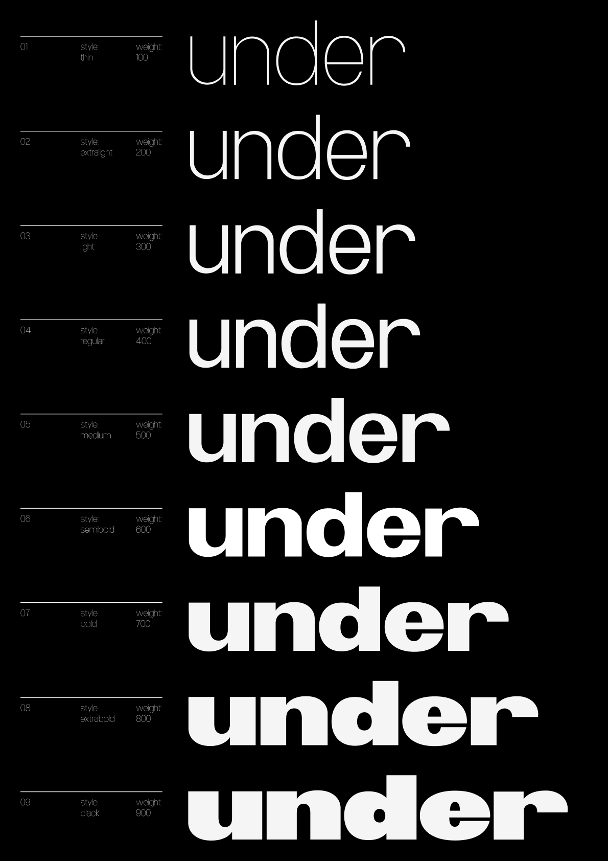 Under font main poster